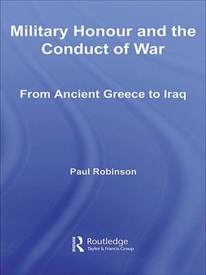 cover image of Military Honour and the Conduct of War